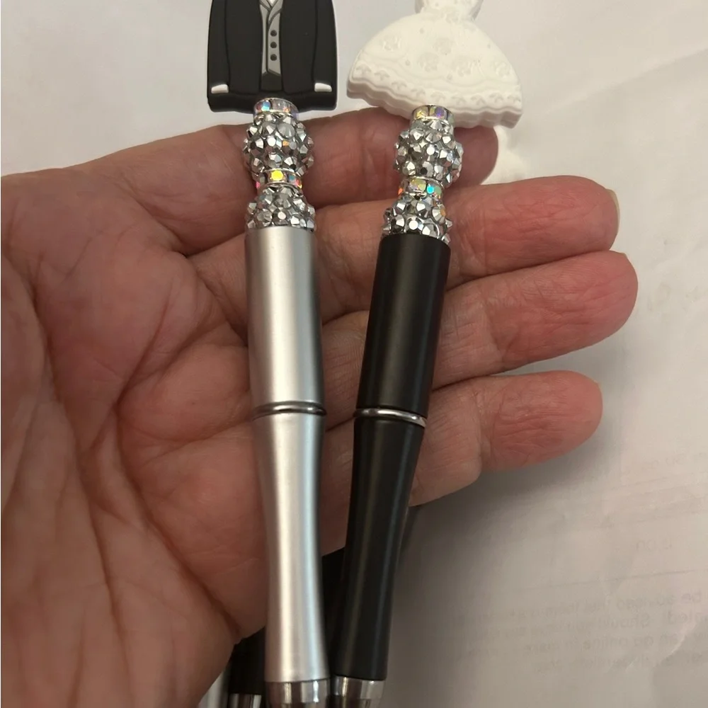 HANDMADE Beaded Pen Bride Groom Wedding Shower! 3 for $10